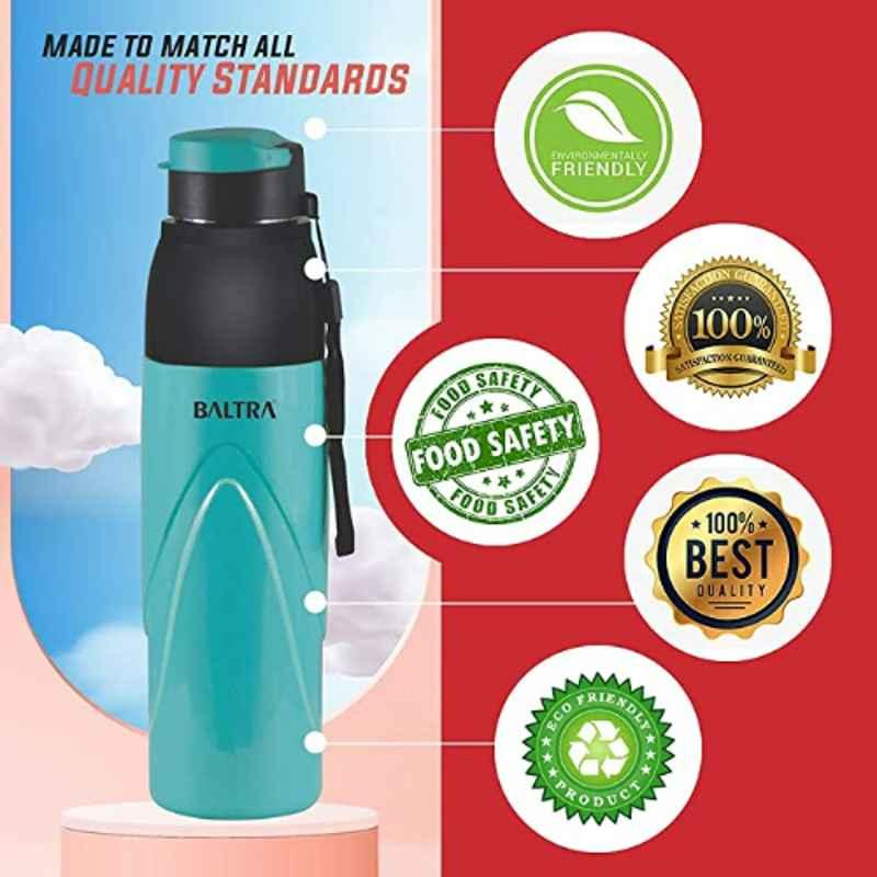 Baltra Thrust 850ml Stainless Steel Turquoise Hot & Cold Water Bottle, BSL298 Baltra Thrust 850ml Stainless Steel Turquoise Hot & Cold Water Bottle, BSL298